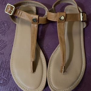 Tan sandals